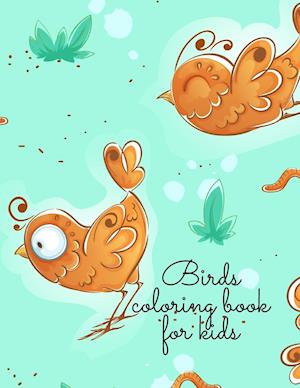 Birds coloring book for kids