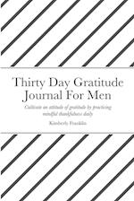 Thirty Day Gratitude Journal For Men 