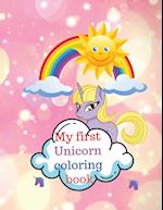My first Unicorn coloring book 