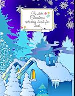 White Christmas coloring book for kids 