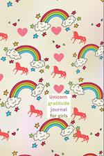 Unicorn gratitude journal for kids 