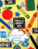 My first ABC coloring book 