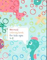 Mermaid coloring book for kids