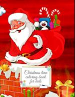 Christmas time coloring book for kids 