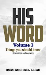 His Word Volume 3