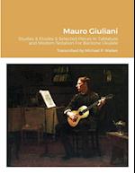 Mauro Giuliani Studies & Etudes Opus 50, Opus 48 and Selected Pieces In Tablature and Modern Notation For Baritone Ukulele 