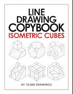 Line Drawing Copybook Isometric Cubes 