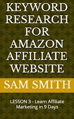 Keyword Research for Amazon Affiliate Website