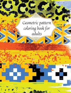 Geometric patterns coloring book for adults