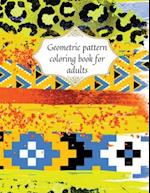 Geometric patterns coloring book for adults 