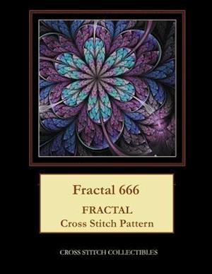 Fractal 666: Fractal Cross Stitch Pattern