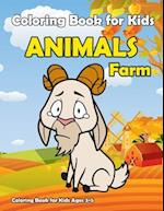 Coloring Book for Kids Animals Farm