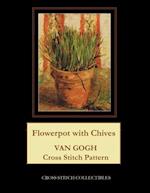 Flowerpot with Chives: Van Gogh Cross Stitch Pattern 