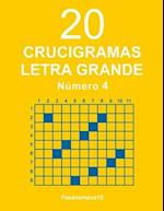 20 Crucigramas Letra Grande - N. 4