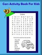 Cars Activity Book for Kids