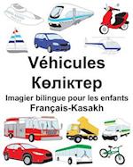 Français-Kasakh Véhicules Imagier Bilingue Pour Les Enfants