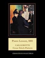 Piano Lesson, 1881: Caillebotte Cross Stitch Pattern 