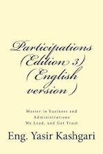 Participations ( Edition 3 ) ( English version ): Participations 