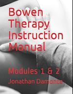 Bowen Therapy Instruction Manual