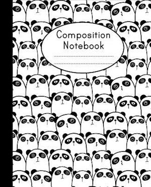 Composition Notebook: Cute Panda Pattern | College Ruled | Notebook For Kids, School Notebook