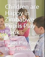 Children Are Happy in Zimbabwe Pupils Play Book
