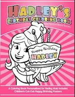 Hadley's Birthday Coloring Book Kids Personalized Books