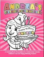 Andrea's Birthday Coloring Book Kids Personalized Books