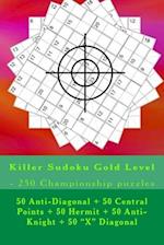 Killer Sudoku Gold Level - 250 Championship Puzzles