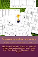 Championship Puzzles - Gold Level Sudoku - Vol. 11