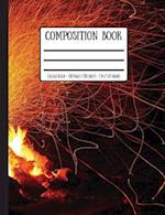 Fiery Exploding Campfire Composition Book