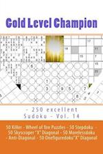 Gold Level Champion - 250 Excellent Sudoku - Vol. 14
