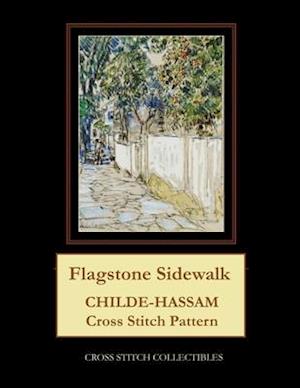 Flagstone Sidewalk: Childe-Hassam Cross Stitch Pattern