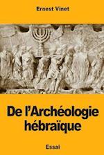 de l'Archéologie Hébraïque