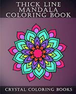 Thick Line Mandala Coloring Book