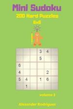 Mini Sudoku Puzzles -200 Hard 6x6 Vol. 3