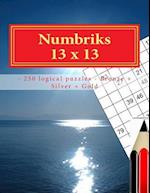 Numbriks 13 X 13 - 250 Logical Puzzles - Bronze + Silver + Gold