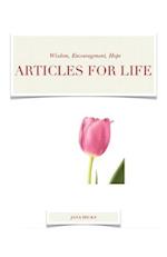 Articles For Life: Wisdom, Encouragement, Hope 