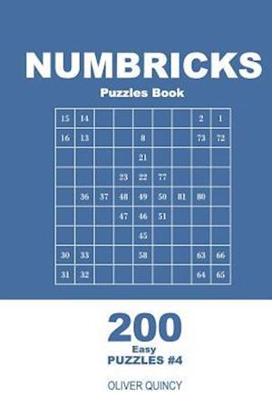 Numbricks Puzzles Book - 200 Easy Puzzles 9x9 (Volume 4)