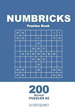 Numbricks Puzzles Book - 200 Normal Puzzles 9x9 (Volume 2)