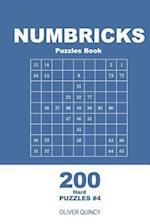 Numbricks Puzzles Book - 200 Hard Puzzles 9x9 (Volume 4)