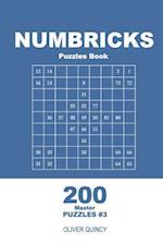 Numbricks Puzzles Book - 200 Master Puzzles 9x9 (Volume 3)