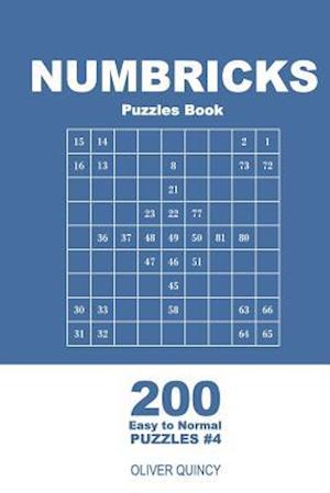 Numbricks Puzzles Book - 200 Easy to Normal Puzzles 9x9 (Volume 4)