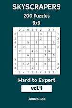 Skyscrapers Puzzles - 200 Hard to Expert 9x9 Vol. 4