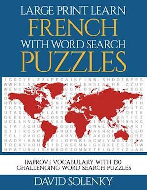 Large Print Learn French with Word Search Puzzles