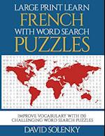 Large Print Learn French with Word Search Puzzles