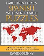 Large Print Learn Spanish with Word Search Puzzles