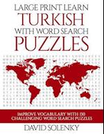 Large Print Learn Turkish with Word Search Puzzles