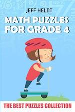 Math Puzzles For Grade 4: Sudoku Puzzles - The Best Puzzles Collection 