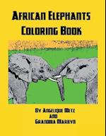 African Elephants Coloring Book
