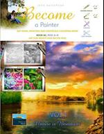 Art Book, Painting and Grayscale Coloring Book. Become a Painter. Vol 1, Nature Is Beautiful. Book Ac, Pics